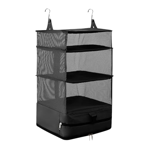 

[Улучшенное качество] Дорожная сумка, Подвесной дорожный органайзер, Компрессионный мешок (Показано по ТВ, Предмет для быстрого хранения, Компактное сжатие) для хранения одежды, П