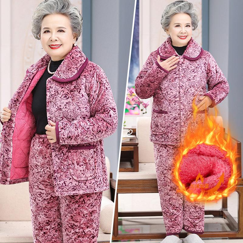 Winter pajamas velvet women's cotton-padded clothes thickened loungewear winter warm clothes