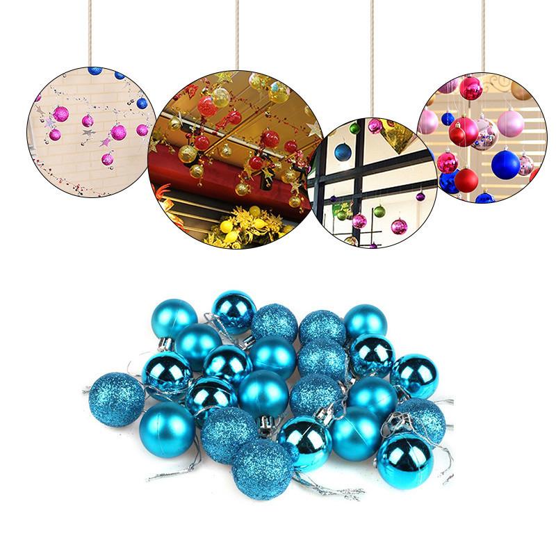 1box Christmas Balls Christmas Tree Ornaments Ball Xmas Hanging Tree Pendants Home Party Decor New Year Gift Noel Navidad