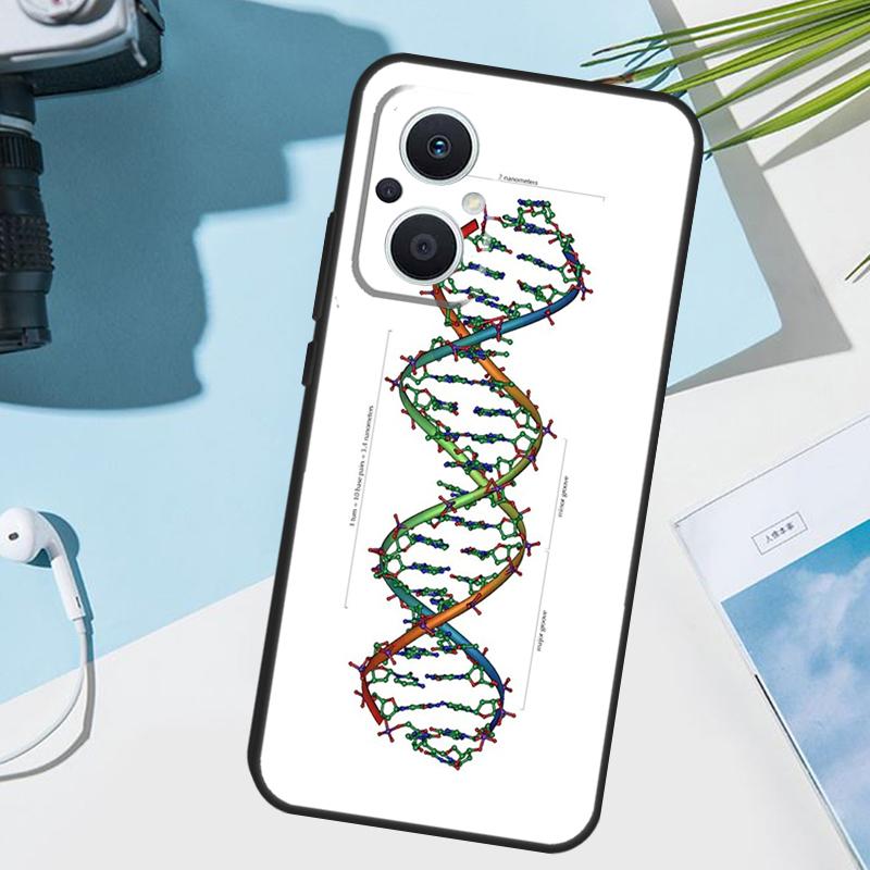 Retro DNA Science Illustration Cover For OPPO Reno 12 F 13F 14F 11F 10 11 13 14 Pro 7 8 Lite OPPO Find X9 X5 X6 X8 Pro Case