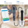 Dissolved Oxygen Meter DO Meter 0.0-40mg/L with ATC Backlit Water Quality Analyzer for Seawater Aquaculture Portable