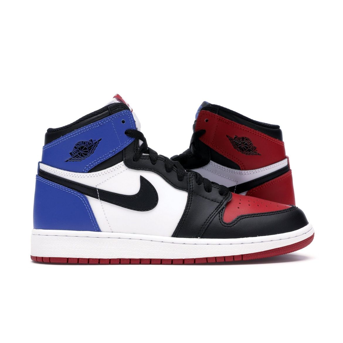 

Детские кроссовки Air Jordan 1 Retro High OG BG Top 3 Black Black-White-Varsity-Royal-Varsity-Red 575441-026