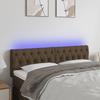 VidaXL LED Headboard Bedroom Furniture Double Bed Accessory Head of Bed Frame Interior Dark Brown 3121957