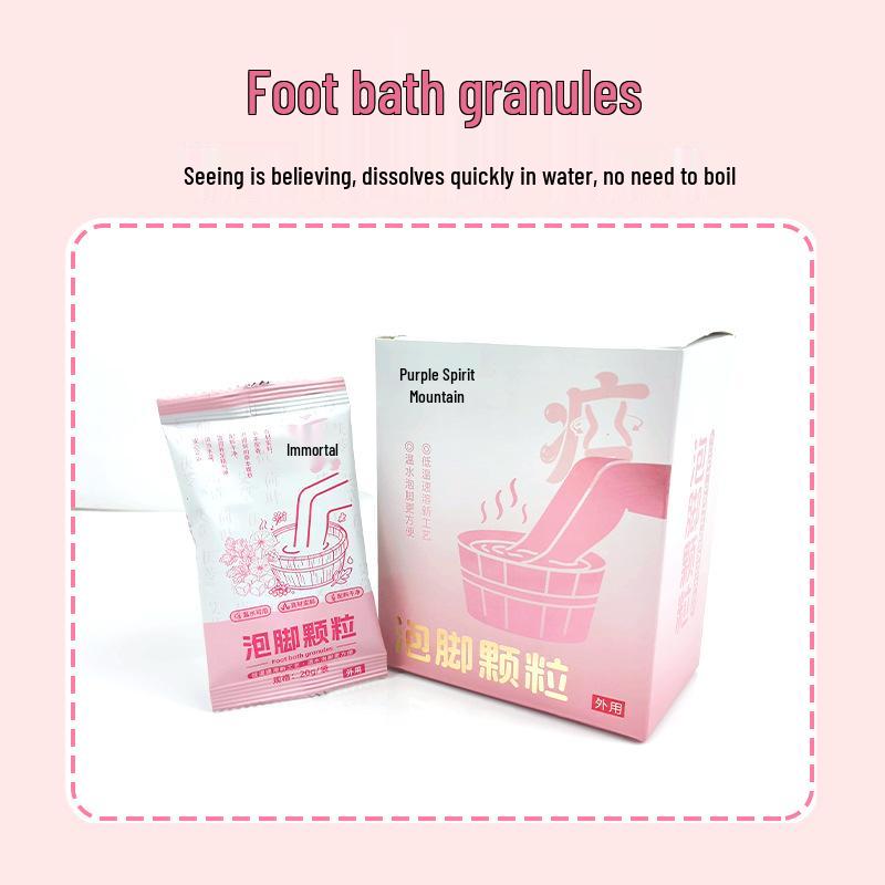 Dual-Color Herbal Foot Soak Beads - No-Boil Mugwort Concentrated Foot Bath Liquid for Home Use