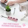 Cat Claw Fingertip Decompression Toy Kawaii Button Keycap Keychain Mobile Phone Backpack Pendant For Adult Gifts Stress Relief