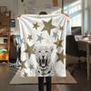 1PC Leopard Cub CloseUp Graphic Print Flannel Blanket High quality All Seasons for Lunch Break Warmth and Comfort Gifts Halloween Gifts