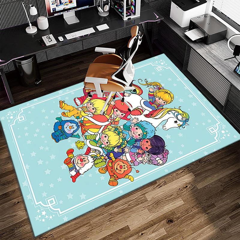 Rainbow Adventure Carpet, Kitchen Rugs, Yoga Mat, Non-Slip Mats, Rug for Bathroom, Living Room bedroom, Camping Rugs Christmas Gift