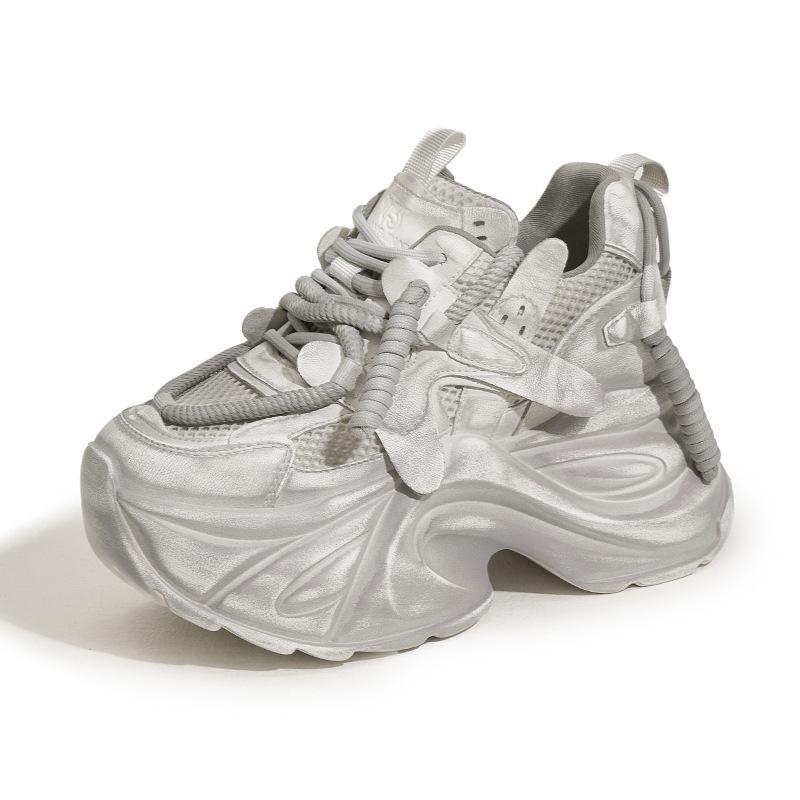 

Женские кроссовки «папины кроссовки» осень новинка ретро старые грязные кроссовки трендовые универсальные на маленькой толстой подошве с внутренней платформой увеличивающей рост женская обувь 36