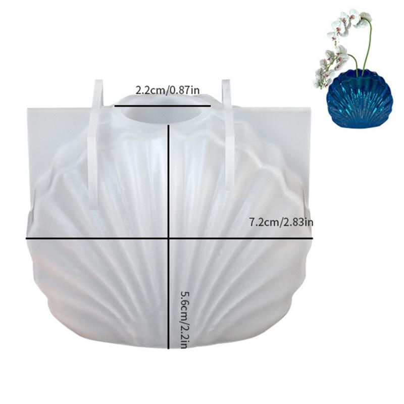 Fan Shaped Silicones Molds Fan Shape Resins Molds for Candlestick Candle Holder Flower Water Tube Room Decorations