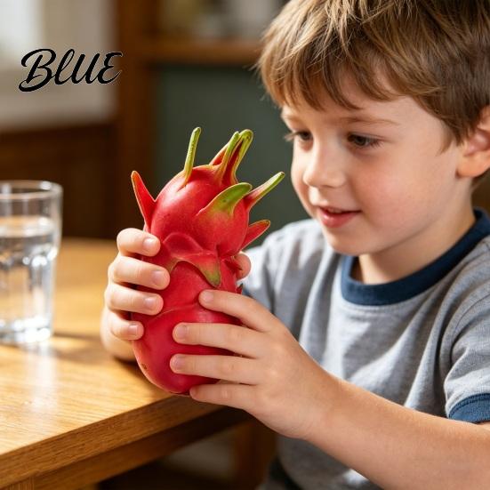 Dragon Fruit Stress Toy 1/2Pcs Simulation Squeeze Relief Dragonfruit Sensory Ball Soft Stretchy Shape Home Office Desk Reliever