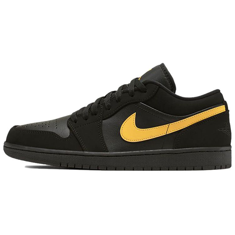 

Мужские кроссовки Air Jordan 1 Low Black University Gold 553558-071