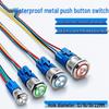 Waterproof Metal Push Button Switch with Light & Wire, Self-Locking/Reset, 12/16/19/22MM