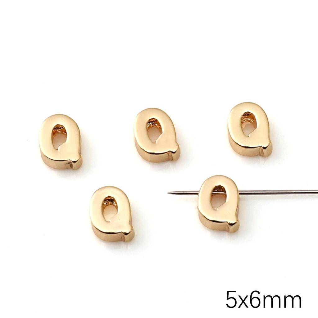Mini Ciondolo Lettera Inglese in Rame per Creazione Gioielli Fai da Te Componenti Accessori