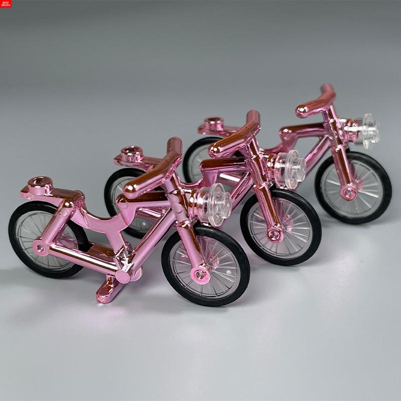 MOC Steine Fahrrad Rahmen Mountainbike Stadt Zusammengebaut Bausteine Friends Spielzeug Kinder Geburtstagsgeschenke