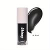 Transparent Black Lip Oil with Water Glossy Mirror Highlighter Lip Gloss Moisturizing and Nourishing Transparent Black Sugar Color