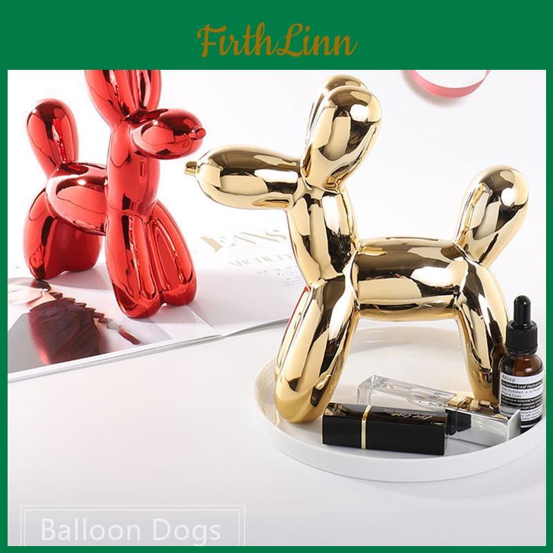 Dog Balloon Bank Child Piggy Kids Money Saving Boxes Animal Statue Figurine Creative Cute Toy Gift Cabinet Ornaments Home Decor