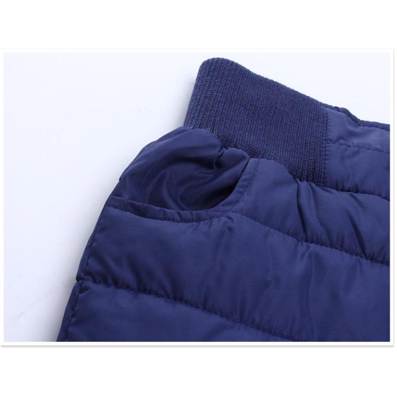 Pantaloni matlasați cu puf pentru băieți, model cu dungi pentru copii, pantaloni calzi pentru fete, pantaloni groși lungi de iarnă pentru copii, rezistenți la vânt și impermeabili