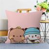 Cartoon Bubu and Dudu Pillow Anime Pillow Sofa Bed Head Pillow Cover Cushion Cover 45x45 cm Fashion