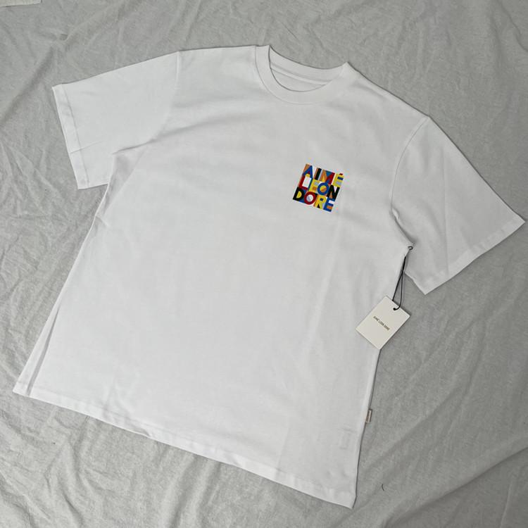 Unisex Casual Loose Fit Printed T-Shirt with Round Neck and Short Sleeves