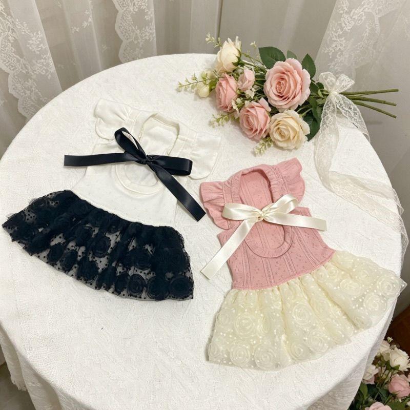 Lightweight Lace Dog Dress Small Breeds - Sweet Princess Style Outfit Bichon Shih Tzu