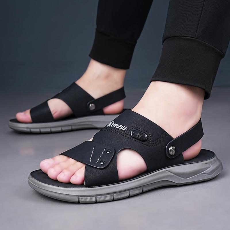 Men's Summer Dual-purpose Beach Shoes Are Classic Versatile, Comfortable and Soft, and Wear Outdoor Casual Cool Slippers.