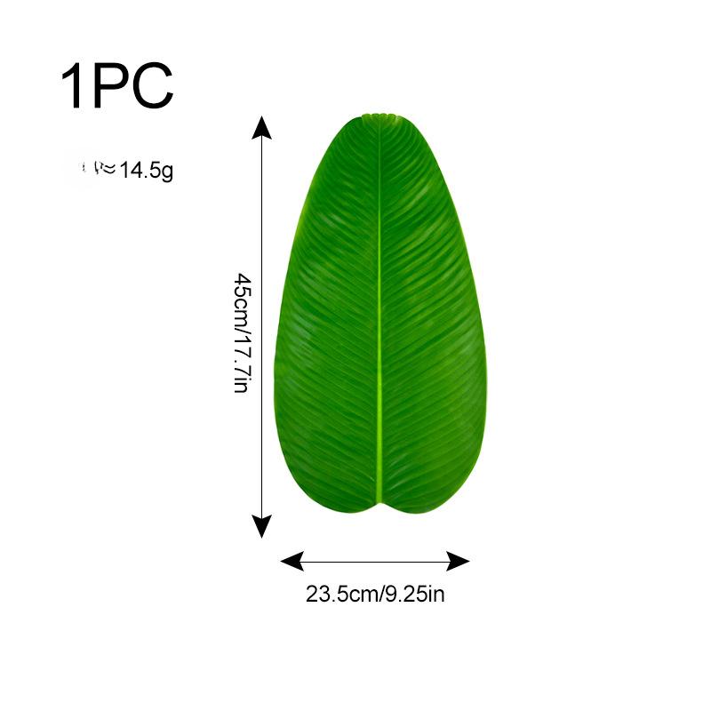 Artificial Plant False Leaf Single Leaf Banana Leaf Green Leaf Home Table Placemat Green Plant Decoration