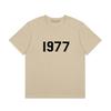 FOG ESSENTIALS Felted Letter Printing American Short Sleeve Shirt 2312 Apricot