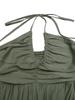 2026 Summer Halterneck Resort Maxi Dress - Backless Ruched Fashion for Women