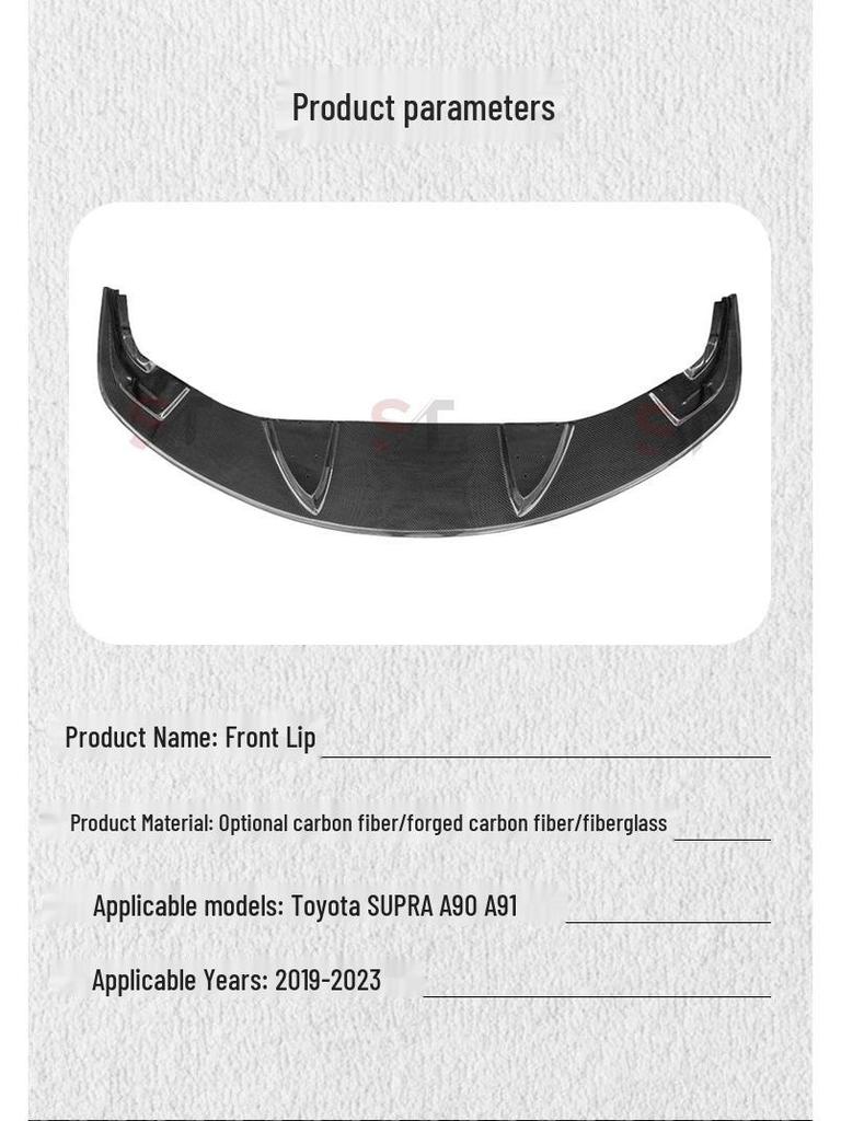 Toyota Supra A90/A91 Carbon Fiber Front Lip Splitter Kit