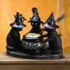 Halloween Table Decor Black Cat Votive Tealight Candle Holders Halloween Decorations Indoor Table Centerpieces Gift