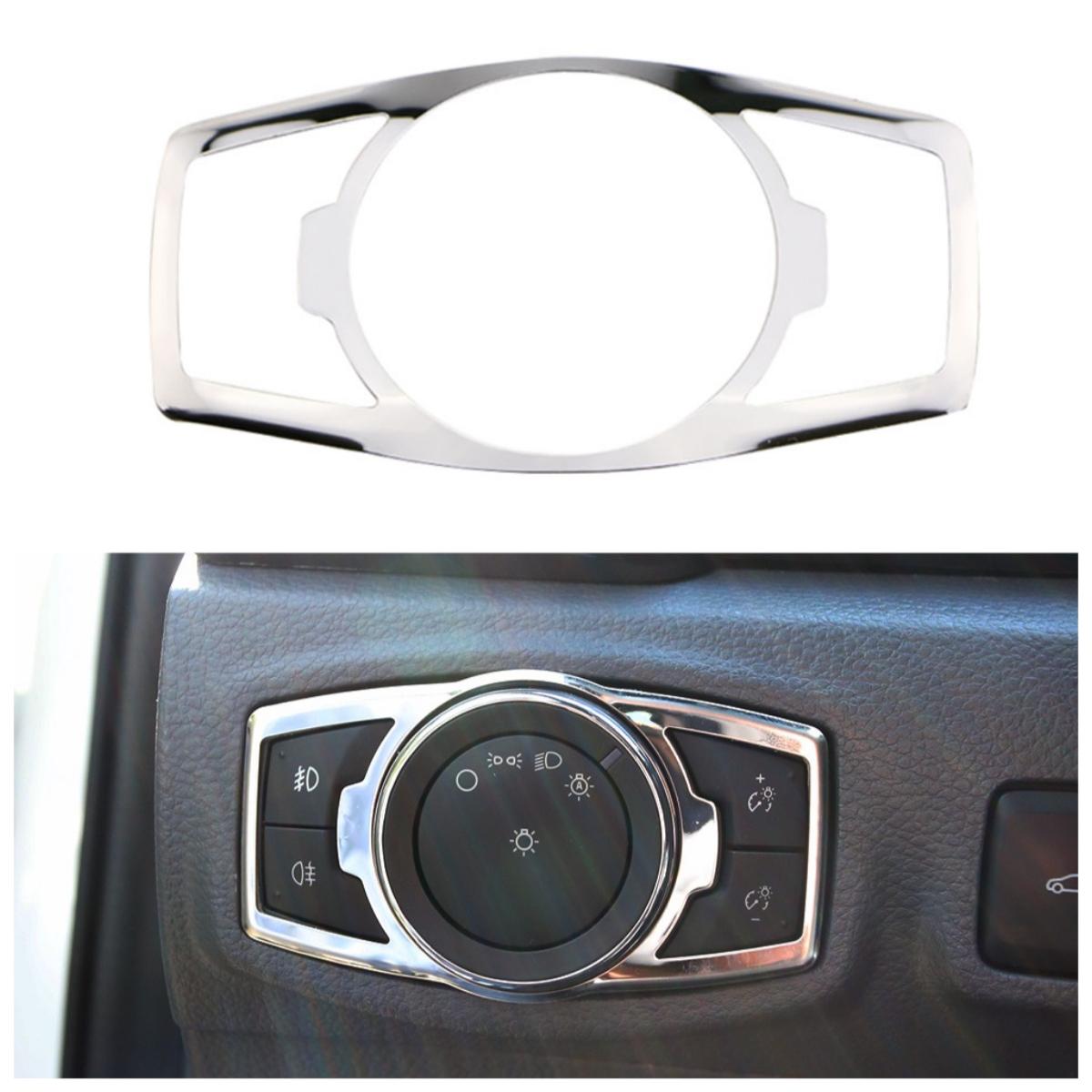 

Для Ford Focus 3 Kuga Escape 2012 2013-2018 Противотуманная Фара Фара Лампа Переключатель Кнопка Панель Нержавеющая Накладка Отделка Аксессуары серебряный