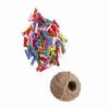 200pcs Natural Wooden Mini Clothespins Clip Peg with 1 Roll 50 Meter Jute Twine Crafts Decor