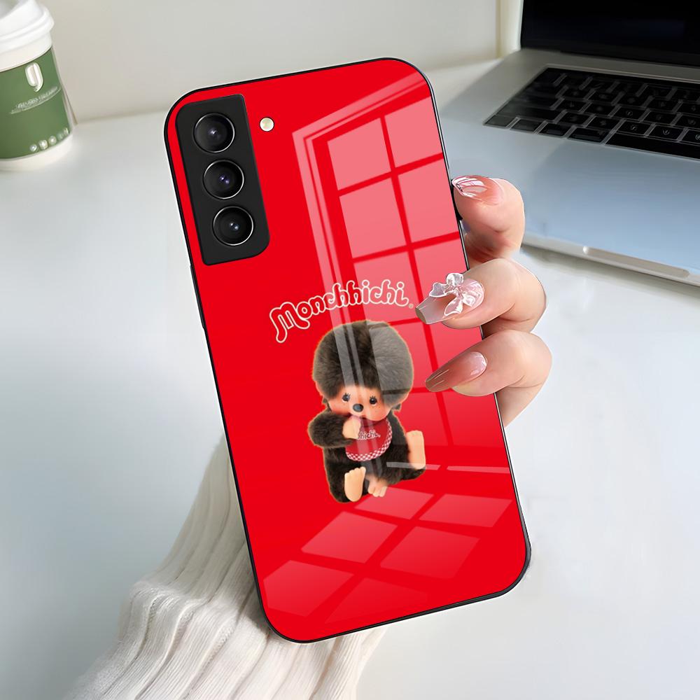 M-M-Monchhichis Anime Phone Case For Samsung A56 A36 A26 A16 A15 A25 A35 A55 A14 A34 A24 A54 Glass Case
