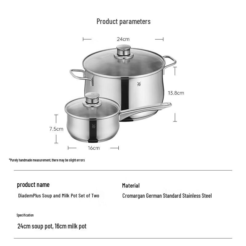 WMF Stainless Steel 2-Piece Induction Cookware Set