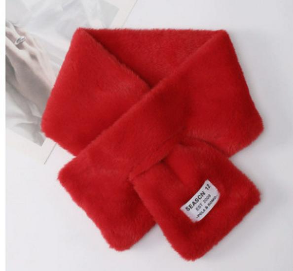 Versatile Faux Rex Rabbit Fur Scarf for Women – Warm Winter Neck Collar