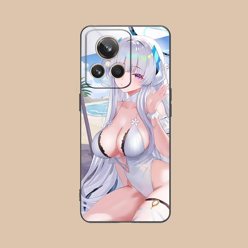 Blue Archive Ushio Noa Phone Case for Realme 15 14 13 12 11 10 9 Pro Plus T i Lite 5G Colorful Printing Cover Pretty Smartphone