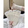 Women's Summer Thin Mesh Hollow Out Breathable White Tube Stack Socks