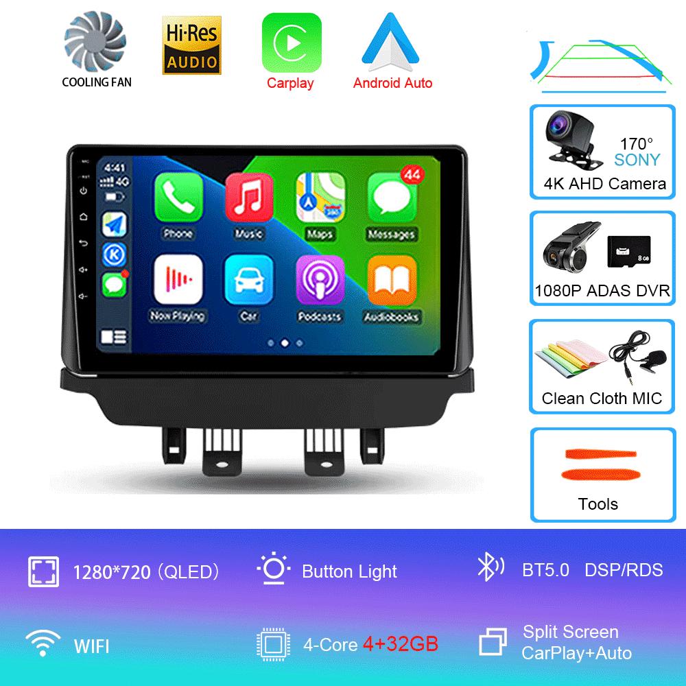 Car Radio Android 14 Carplay Auto For Mazda CX-3 CX3 Mazda 2 DK 2014 - 2021 Multimedia Player GPS Navigation 2din WIFI+4G Stereo
