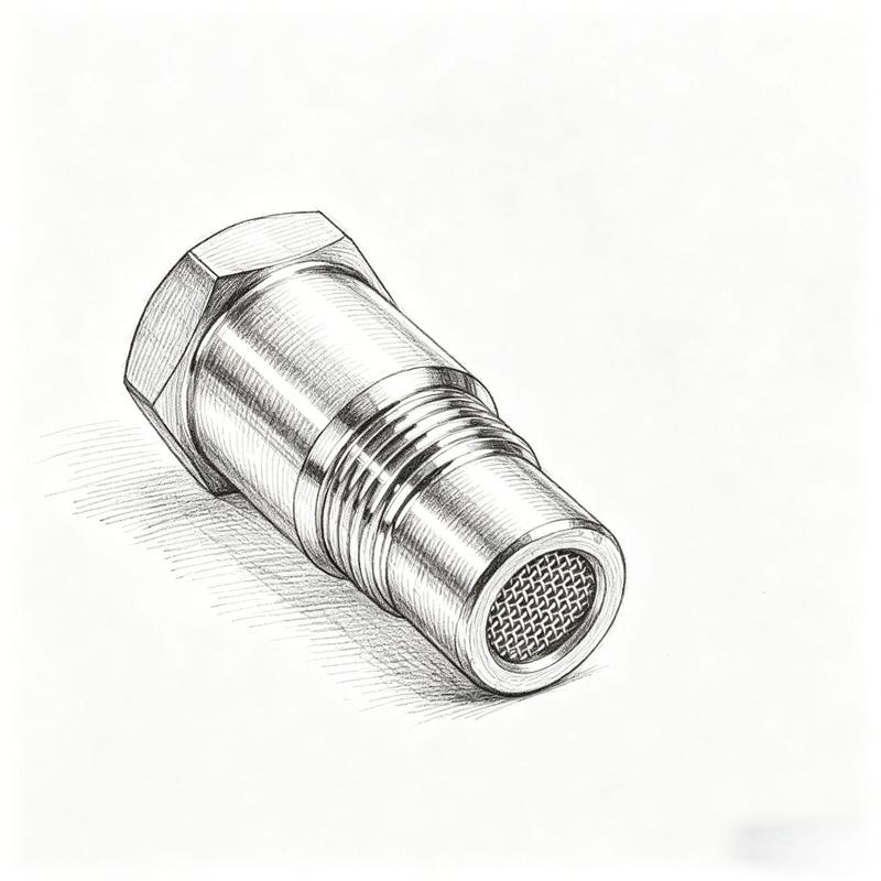 Automotive Oxygen Sensor Universal Automotive Parts Extension Adapter M18x1.5 Stainless Steel with Filter Screen 1PC