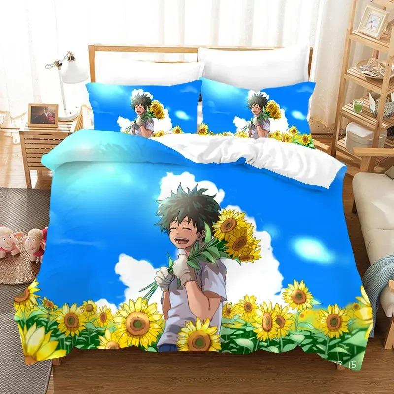 My Hero Academia 3D Printed Duvet Case Pillowcase Bedding Set Twin Full King for Kids Adults Bedroom