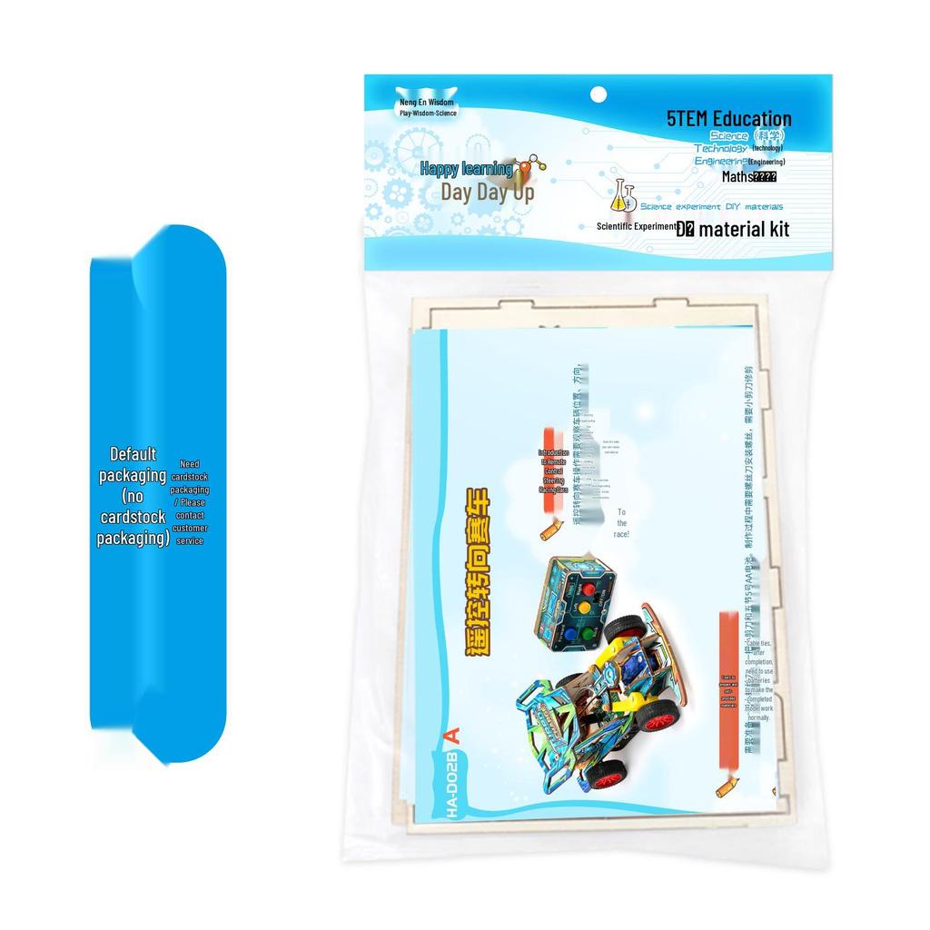 UV-Printed Remote Control Rear-Wheel Drive Car Model for Students' Science Education and Craft Projects
