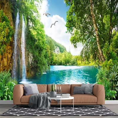 3d Mountain Landscape Wall Mural Scenery Waterfall Wallpaper Living Room Sofa Bedroom Waterfall Wall Mural