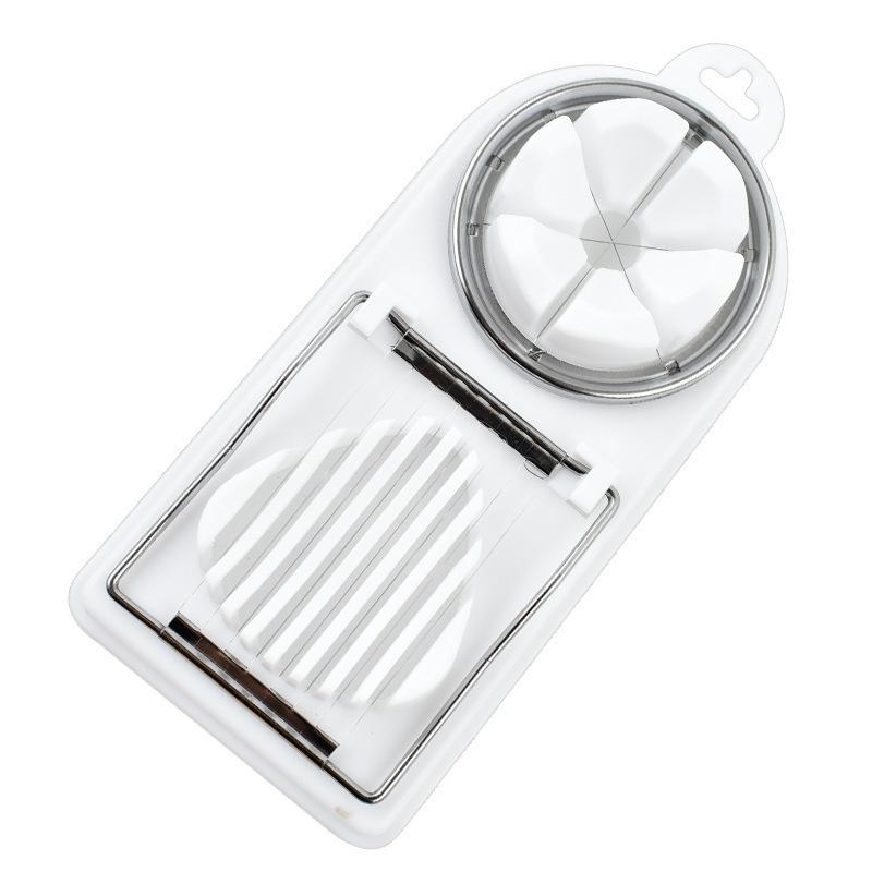 dailyStainless Steel Egg Slicer Multipurpose Multifunctional Kitchen Tool for Cutting Eggs Fruits Veggies Efficiently