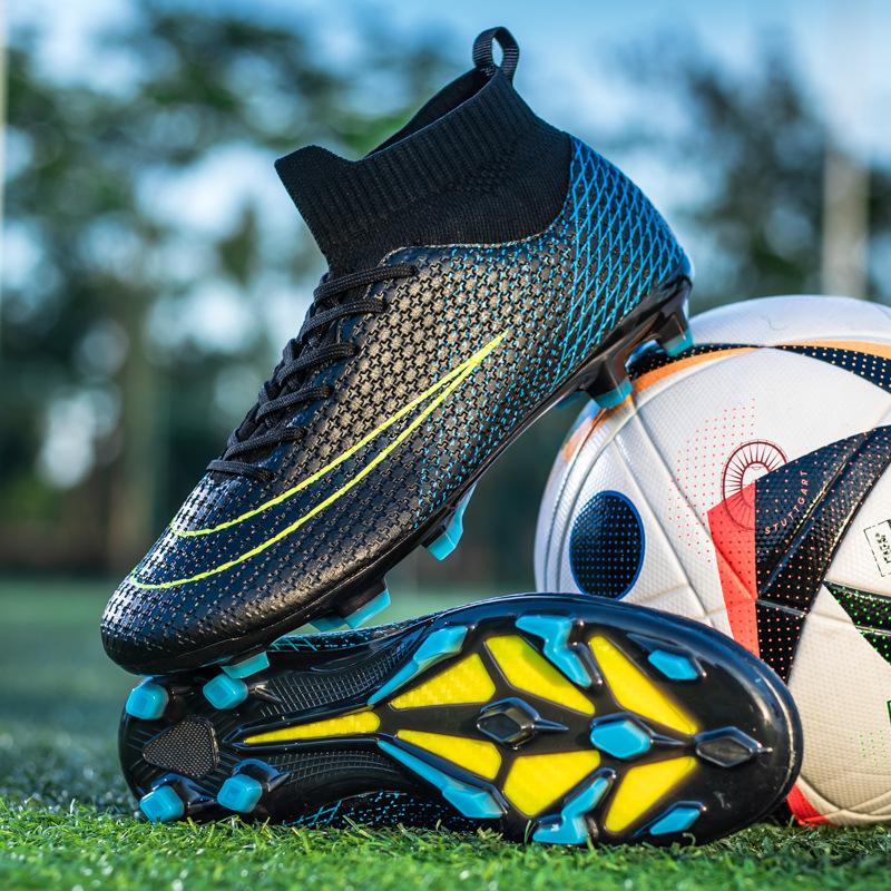 Large Size Spring Male and Female Spikes Student Adult Game Training Shoes New Socks Football Shoes