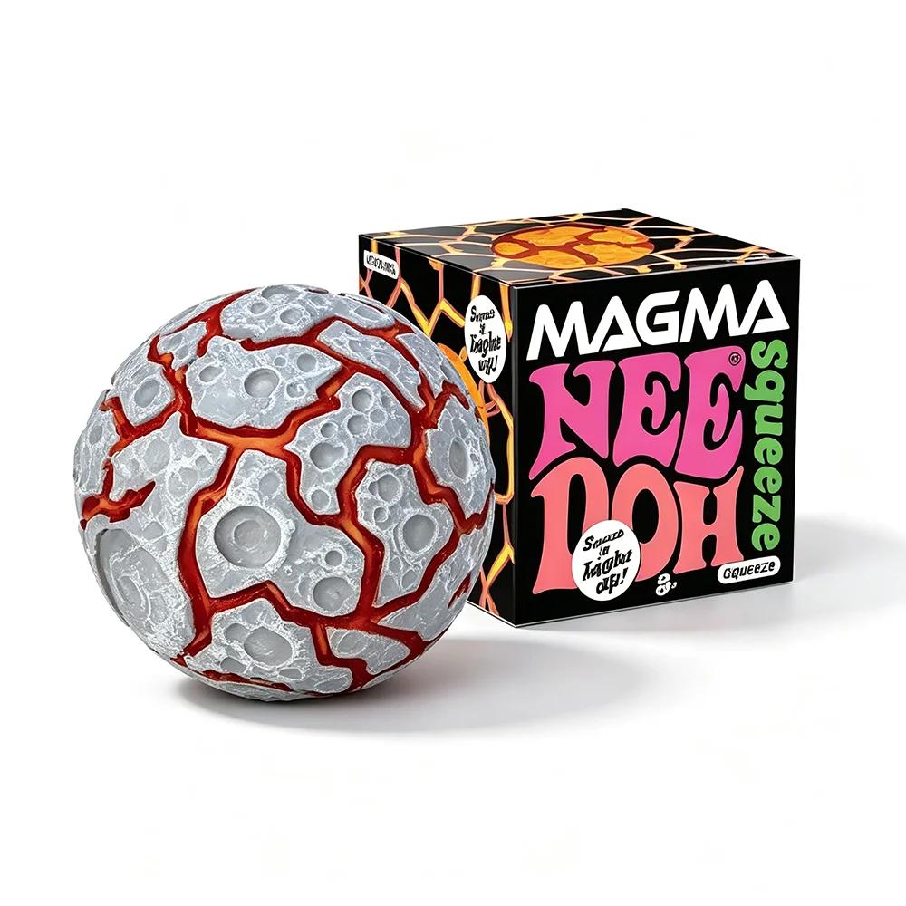 Nieuw Product NeeDoh Glitter Magma Bal Crunch Crunch Stressverlichtend Speelgoed Knijpspeelgoed Mooie Kubus Sensorisch Speelgoed voor Volwassenen Cadeaus gray