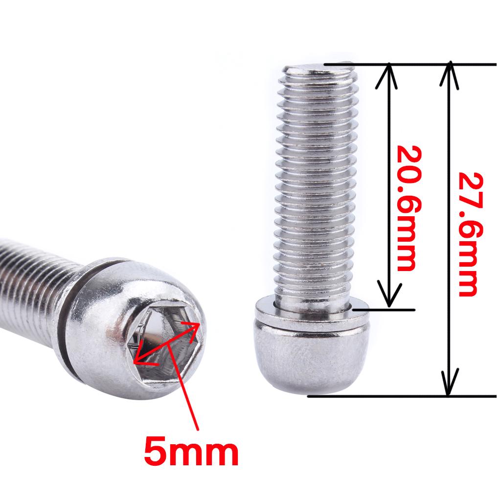 12pcs Steel Bicycle Stem Screws Socket Screws Water Bottle Cage Bolts M7 Brand New and Light Weight