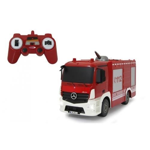 Camion de pompiers radiocommandé - jamara - mercedes-benz antos - rouge - 8 ans - extérieur