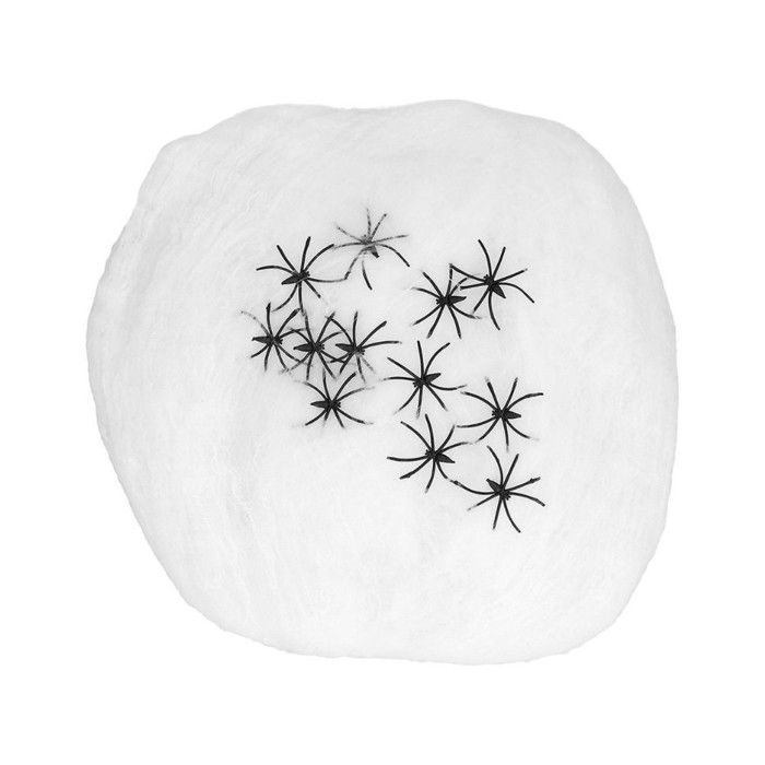 TOILE LUXE AVEC 25 ARAIGNÉES 500G BLANC