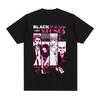 Anime Nana Osaki Black Stones Grafik Baumwolle Y2k T-Shirt Damen Herren Sommer atmungsaktiv Japanischer Manga Unisex Kurzarmshirt