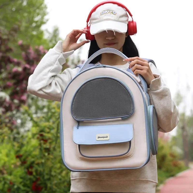 Cat Bag Pet Bag Going Out Backpack Portable Breathable Portable Cat Schoolbag Small Dog Pet Supplies